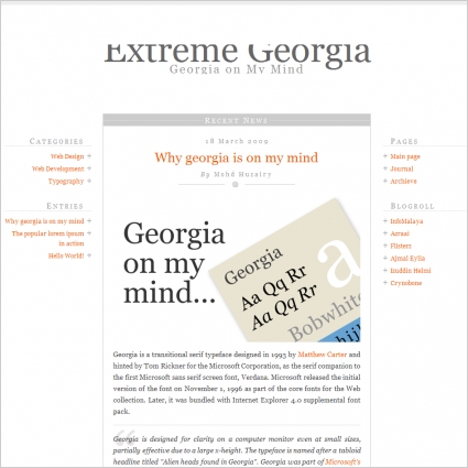 Extreme Georgia Template