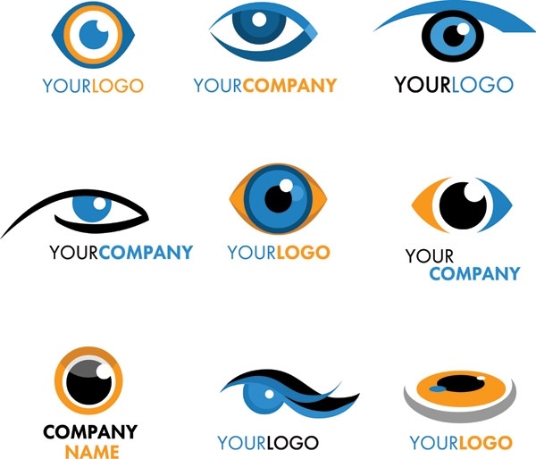 eye graphics logo vector