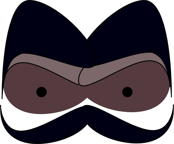Face With Mustaches clip art