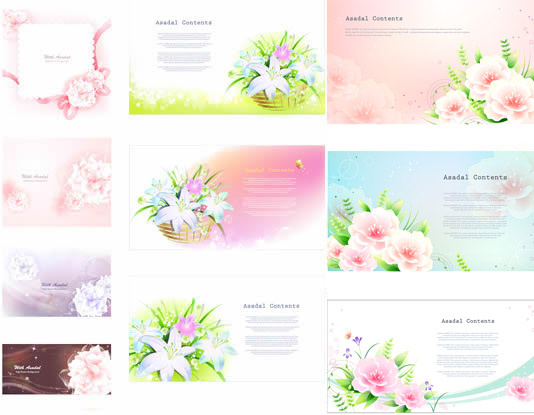fantasy lily background vector
