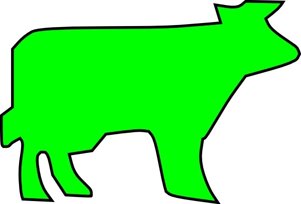 Farm Animal Outline clip art 