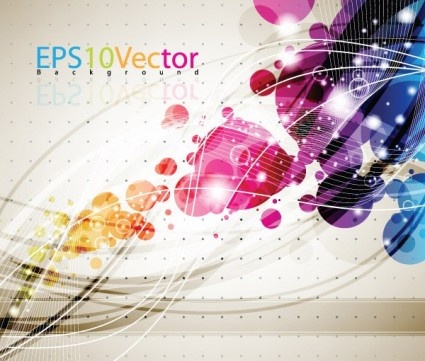 fashion background with abstract elements vector