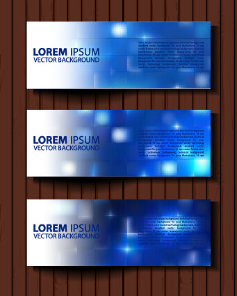 fashion banners colored design vector