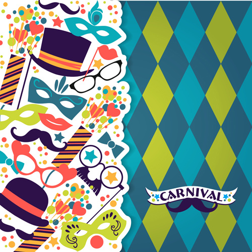 fashion carnival design vector backgrounds