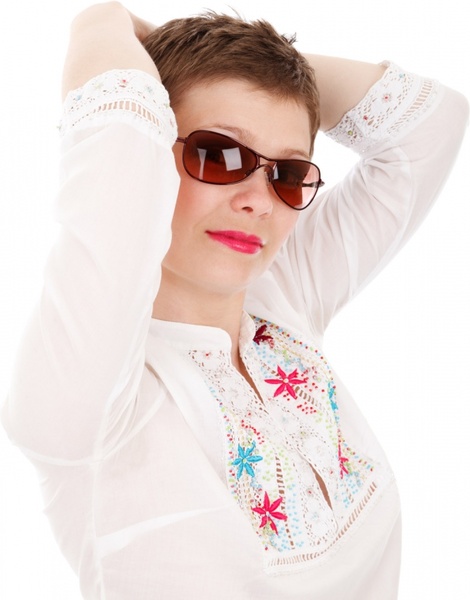fashion girl with sunglasses