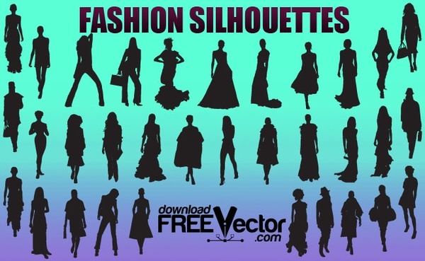 Fashion Girls Silhouettes
