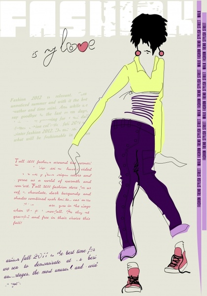 fashion girls vector illustration sketch