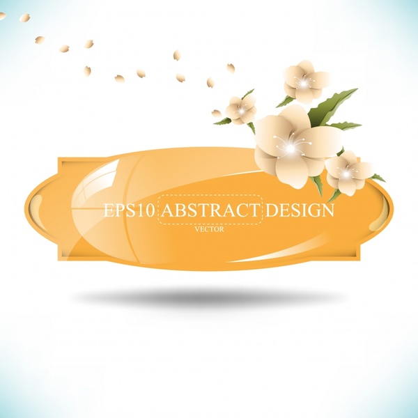 decorative background shiny modern frame dynamic petals design