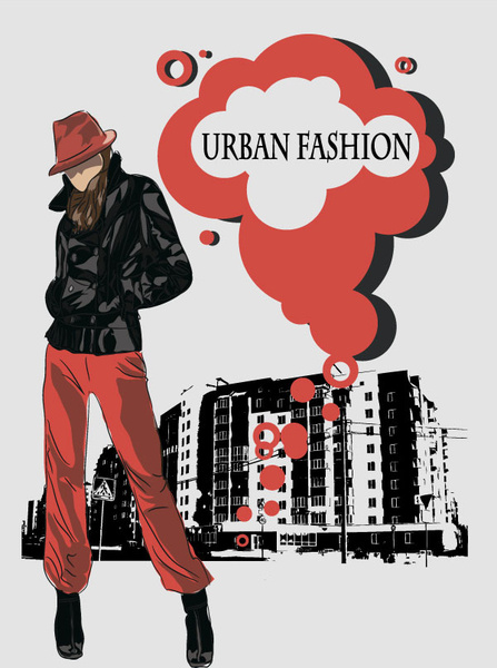 fashion people illustration free vector 