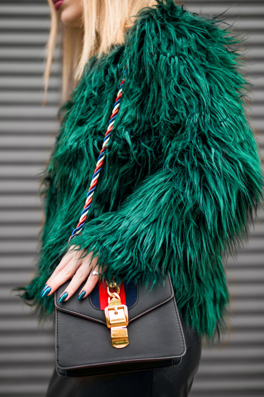 female fashion picture fur coat closeup 