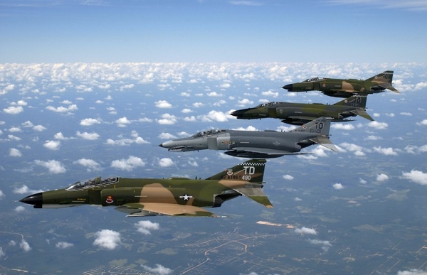 fighter jet air force phantom ii