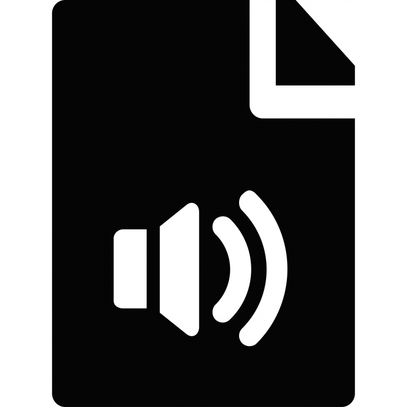 file audio sign button icon flat silhouette megaphone wave curves sketch