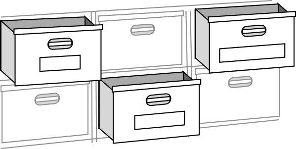 File Cabnet Drawers clip art
