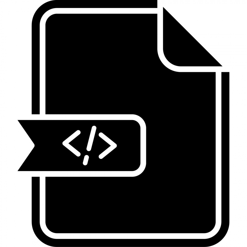 file code sign icon flat dark silhouette sketch