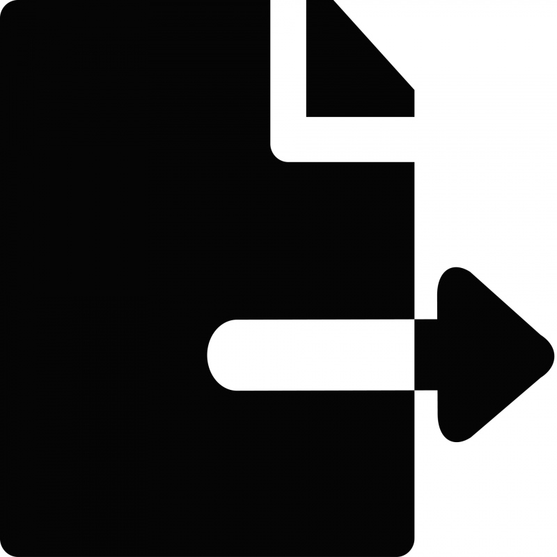 file export sign icon horizontal arrow outline black white contrast design
