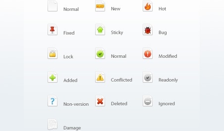 File Status Icons icons pack 