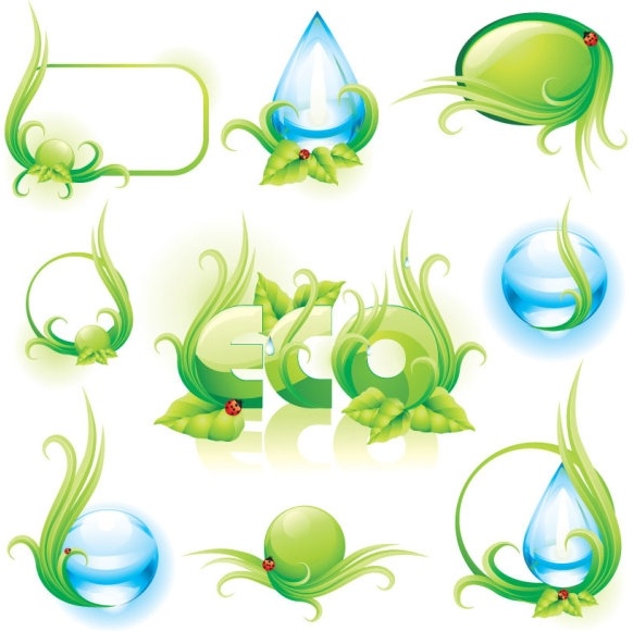 fine water droplets 02 vector