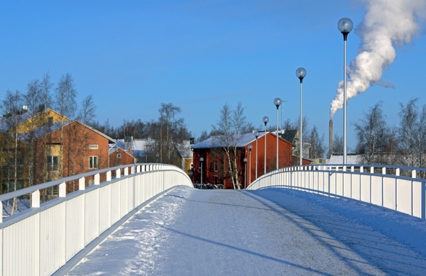 finland bridge snow