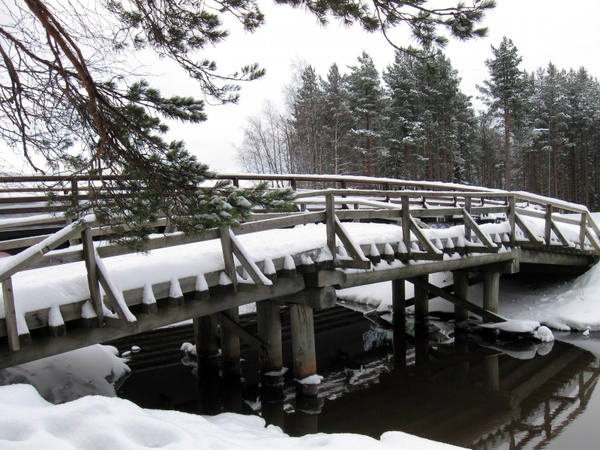 finland bridge stream