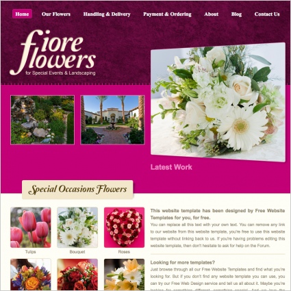 Fiore Flowers Template