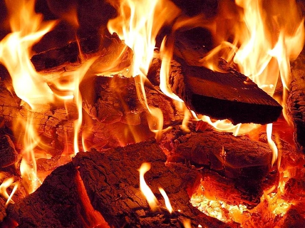 fire embers hot