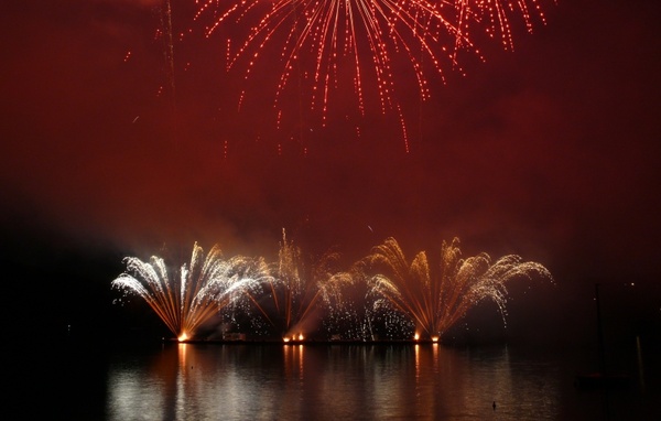 fireworks brno reservoir czech republic