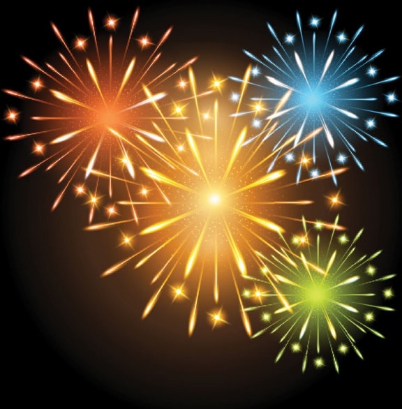 Download Vector brilliant fireworks free vector download (2,028 ...