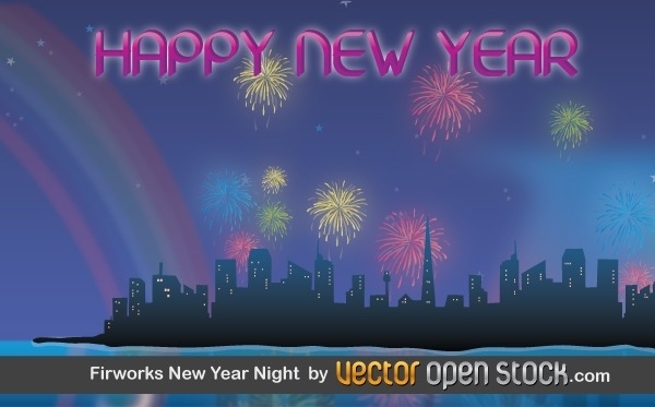 Fireworks New Year Night