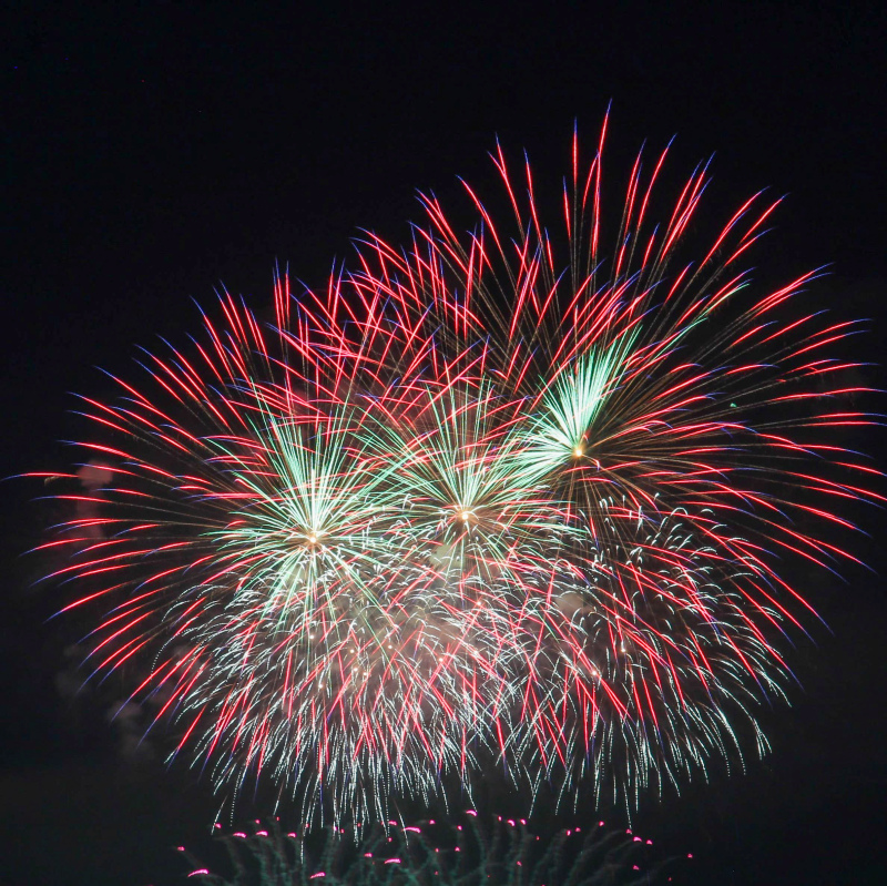 fireworks scene picture dynamic sparkling 