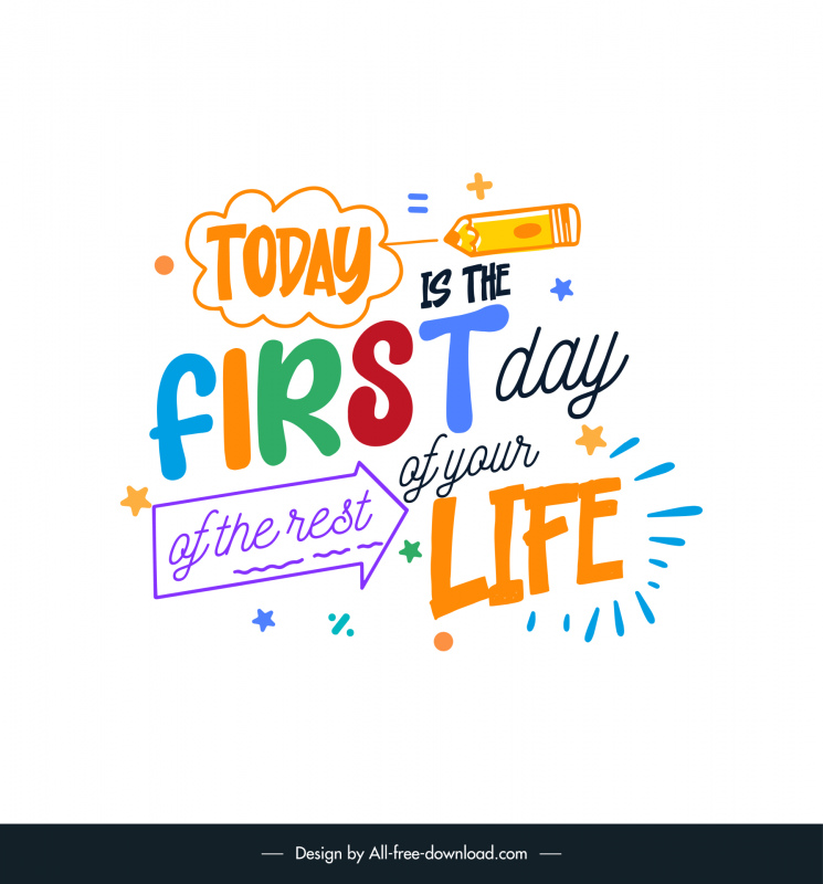first day of school quotes template dynamic modern texts