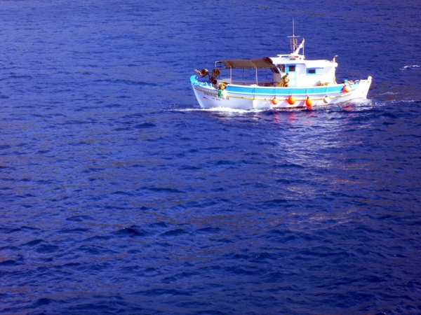 fishing boats sea greece