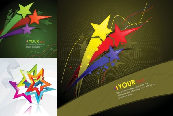 fivepointed star theme vector