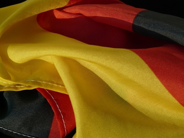 flag germany rumpled
