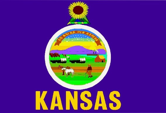 Flag Of Kansas clip art