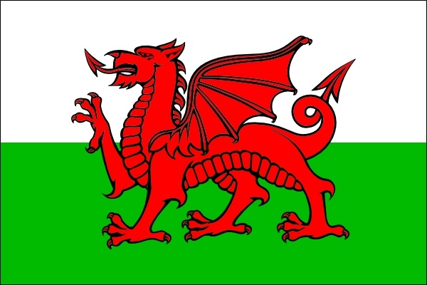 Flag Wales clip art 