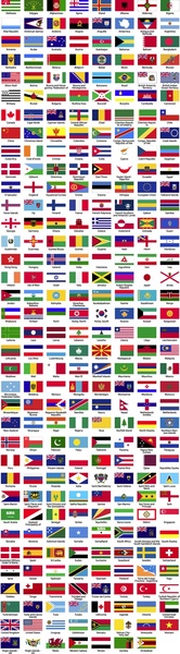 flags world sorted alphabetically