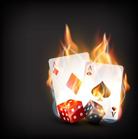 Flame elements casino cards vector graphics Vectors graphic art designs in  editable .ai .eps .svg format free and easy download unlimit id:551549