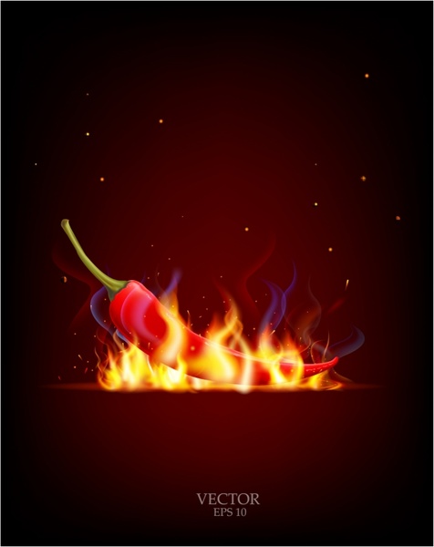 flaming red chilli