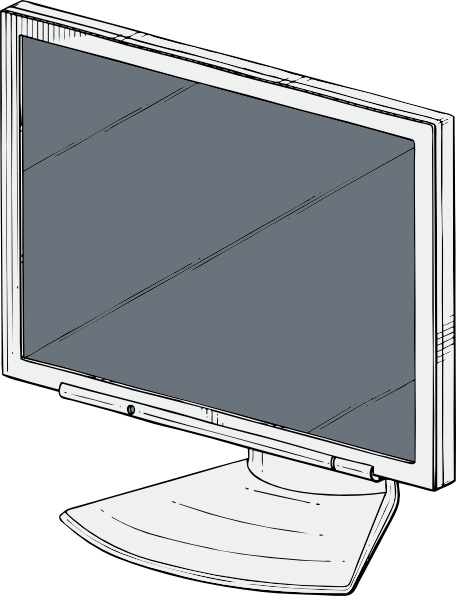 Flat Panel clip art Free vector in Open office drawing svg ( .svg