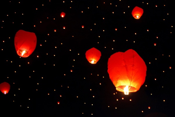 floating lanterns