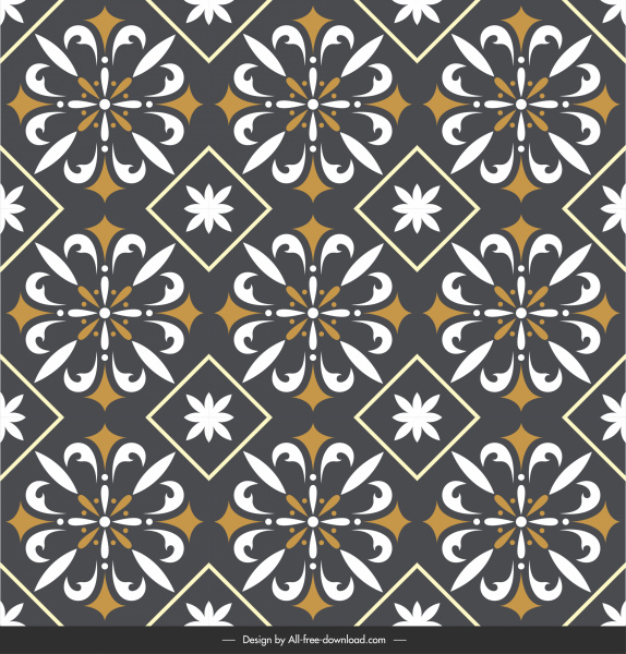 floor tile pattern template dark classical repeating symmetry