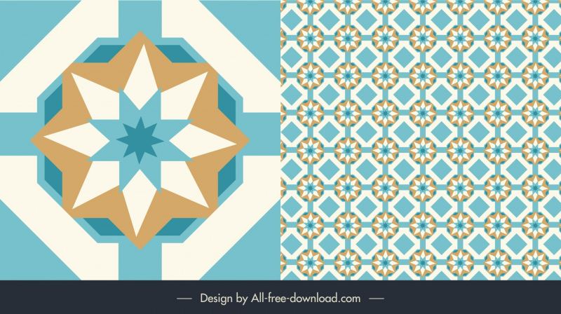  floor tiles pattern template elegant bright blue seamless 