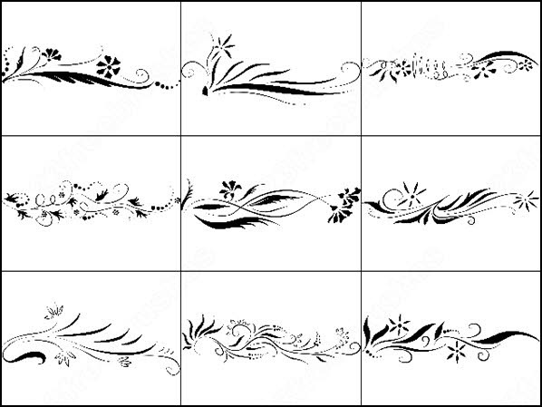 Floral brush PS brushes in .abr format free and easy download unlimit