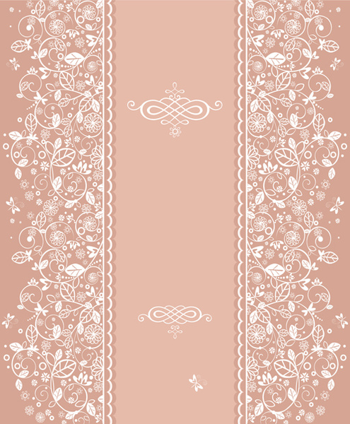 floral decor patterns background vector 