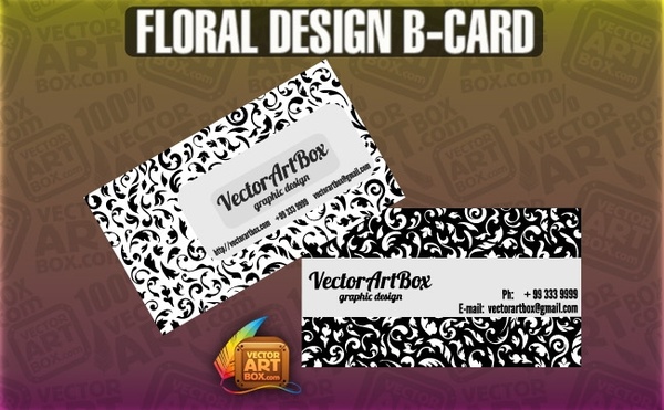 Floral Design B-card