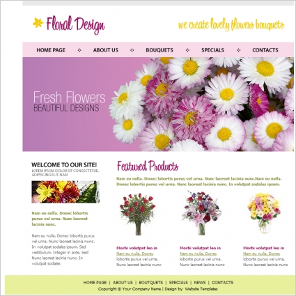 Floral Design Template