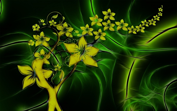 floral entwine fractals