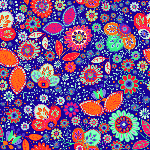 floral ethnic pattern seamless vector