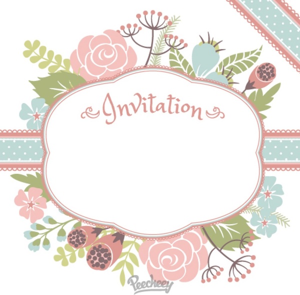 floral invitation