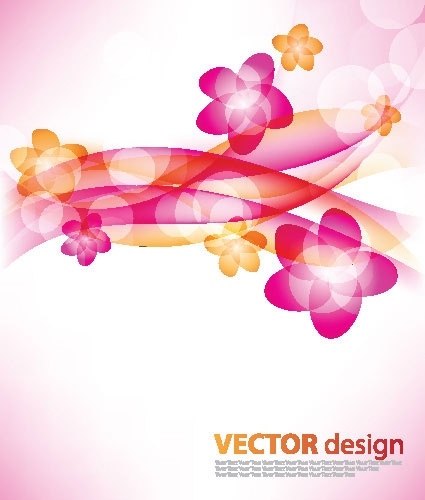 flower background vector 3 